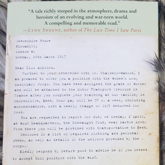 Somewhere in France Jennifer Robson The War Widow Tara Moss Historical Fiction - Picture 2 of 7